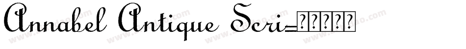 Annabel Antique Scri字体转换